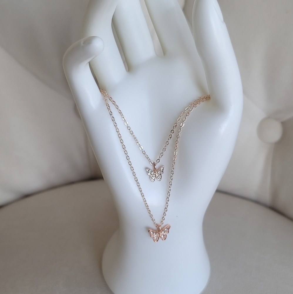 🦋 Butterfly 🦋 Charm Layered Necklace